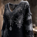 Textured V-Neck Sweater