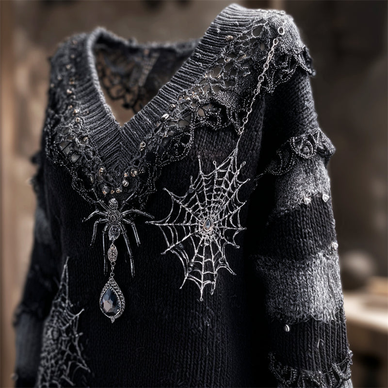 Textured V-Neck Sweater