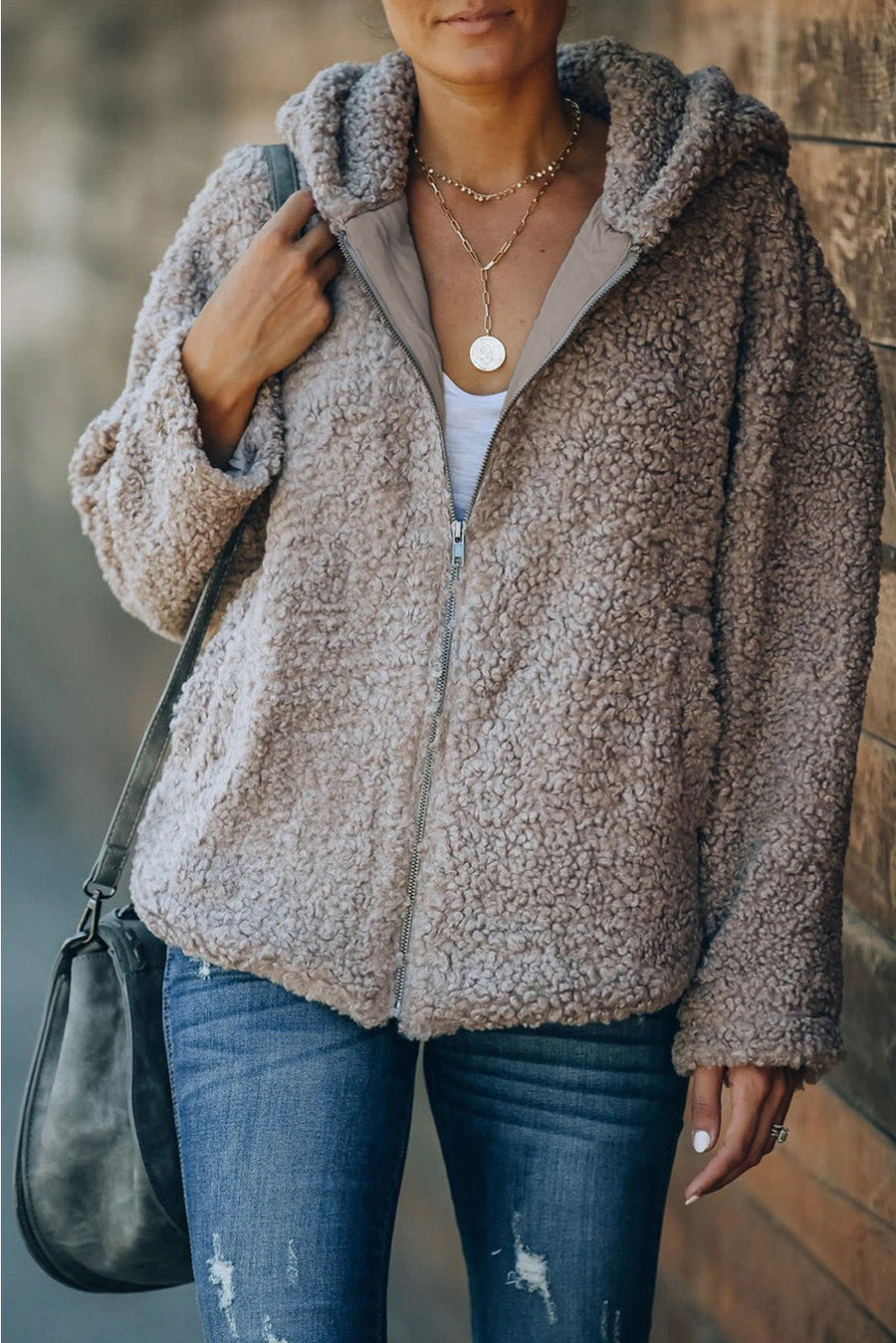 Soft Hooded Coat