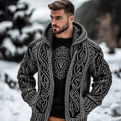 Textured Buttoned Sweater