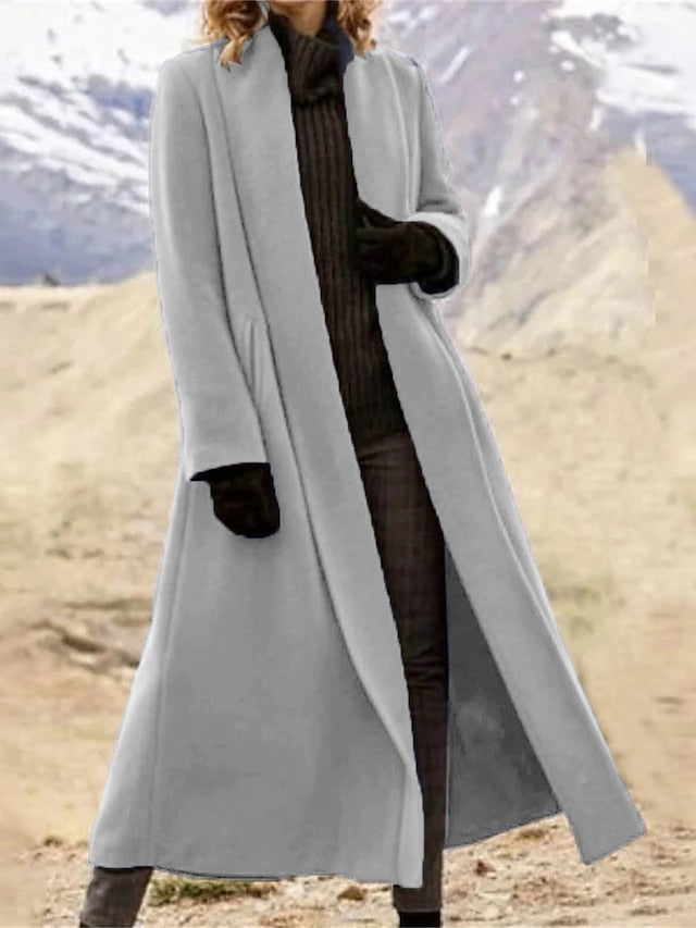 Layered Wool Coat
