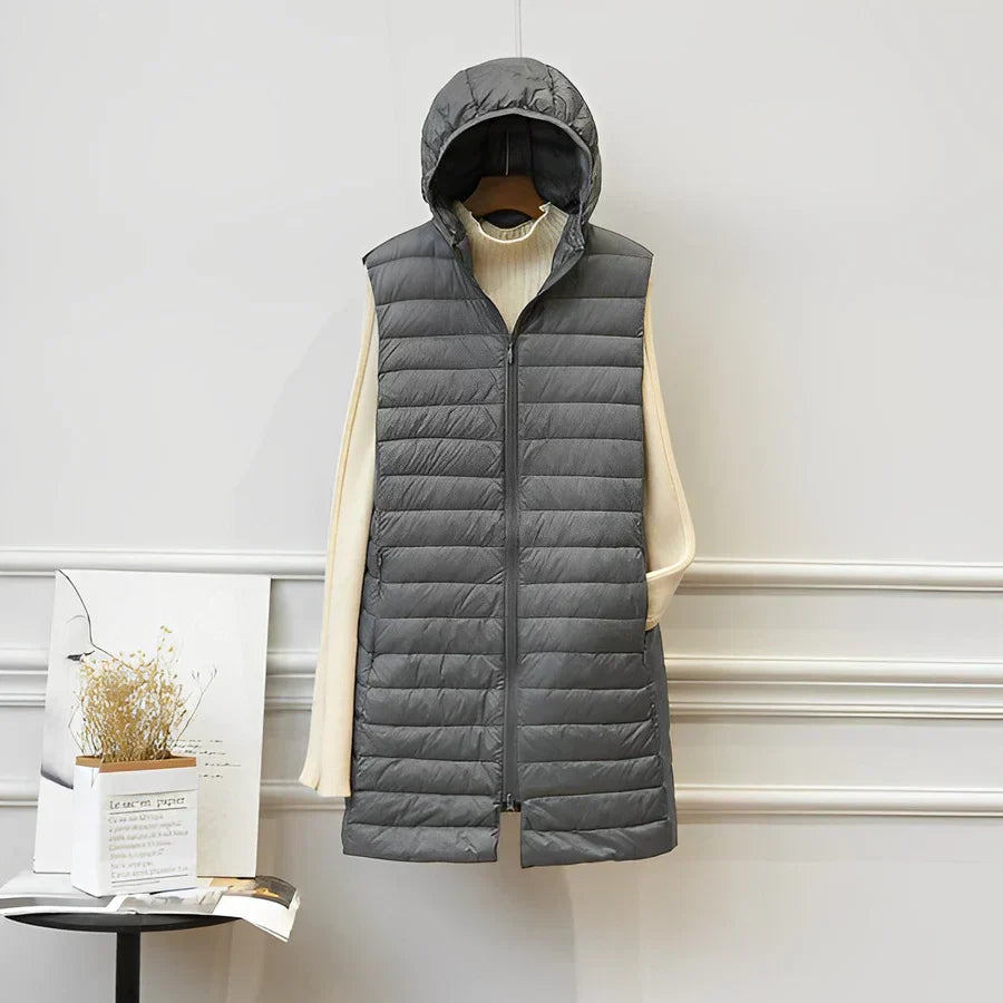 Layered Double-Breasted Coat