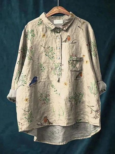 Cottage Swiss-Dot Blouse