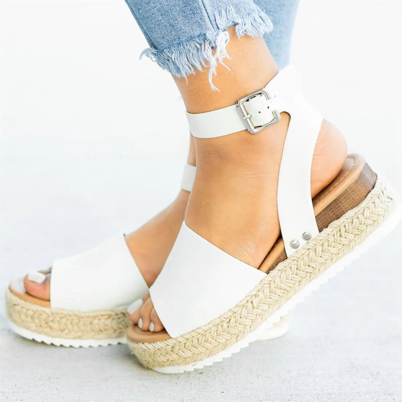 Clean Metallic Sandals