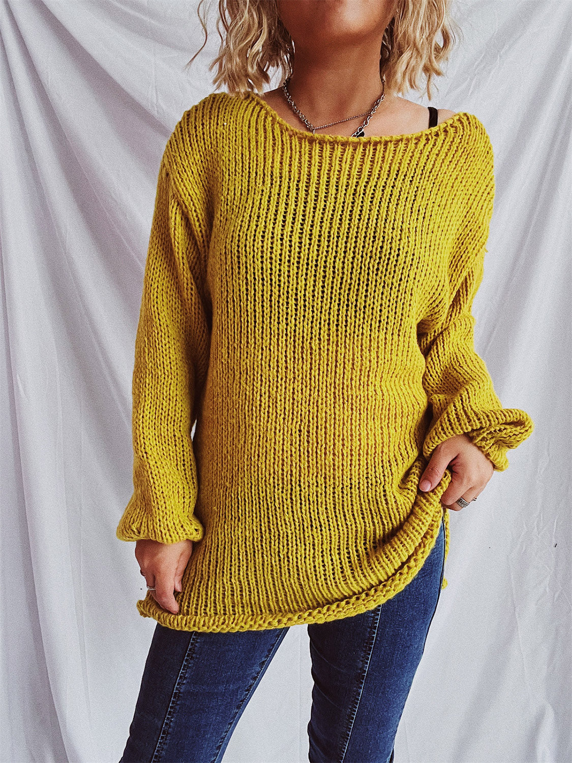 Relaxed Cropped Sweater