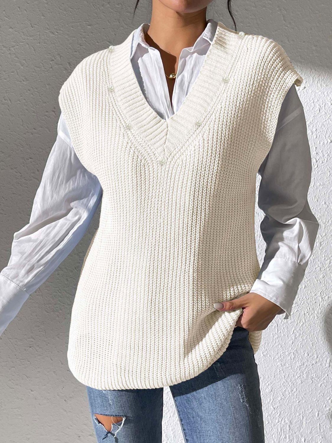 Easy Buttoned Sweater