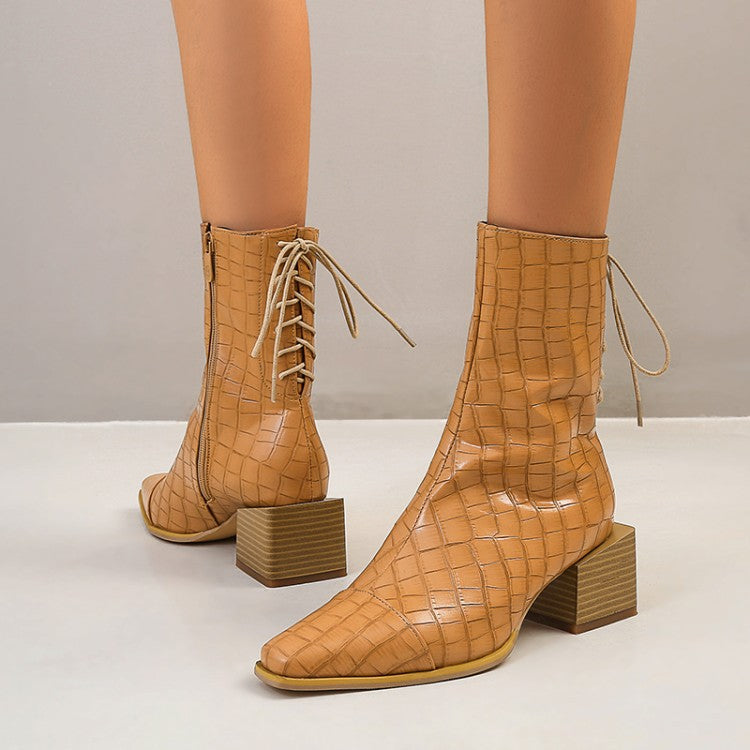 Summer Block-Heel Boots