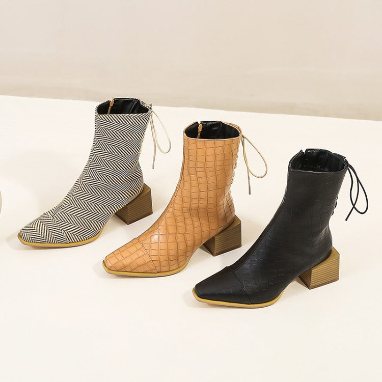 Summer Block-Heel Boots