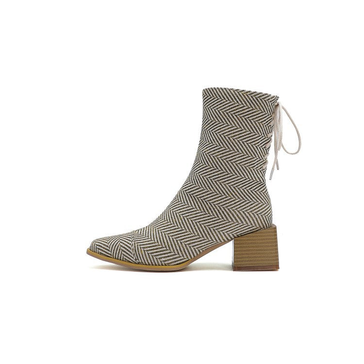Summer Block-Heel Boots