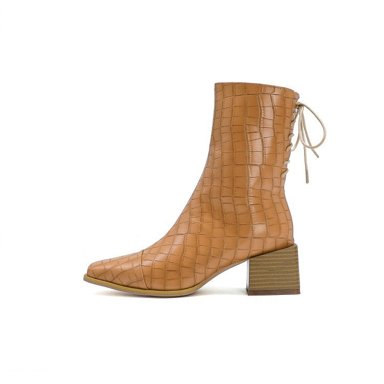 Summer Block-Heel Boots
