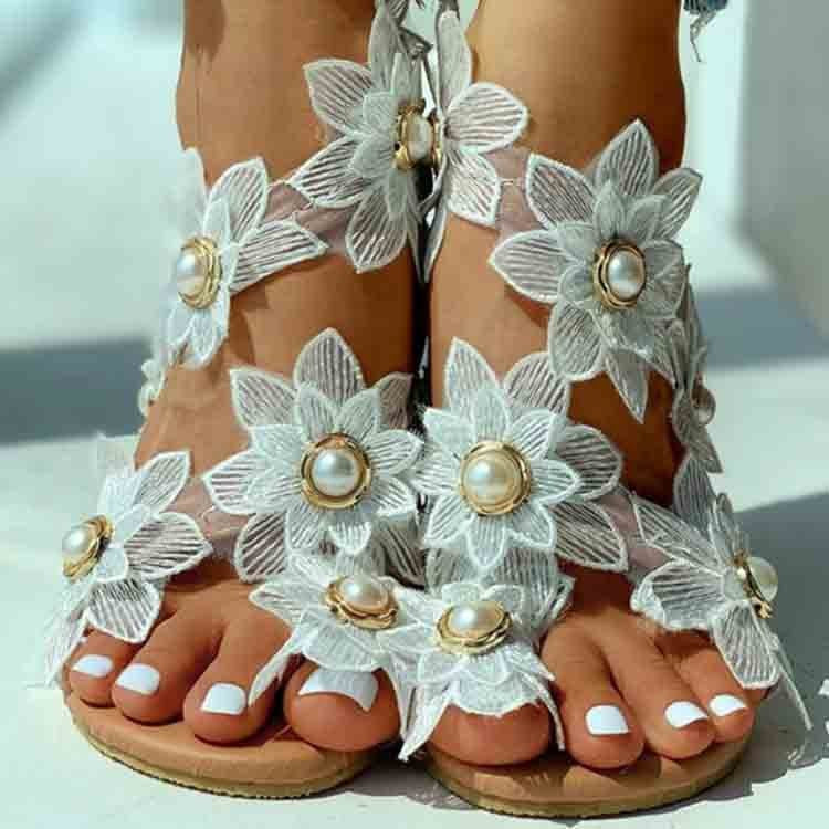 Resort Metallic Sandals