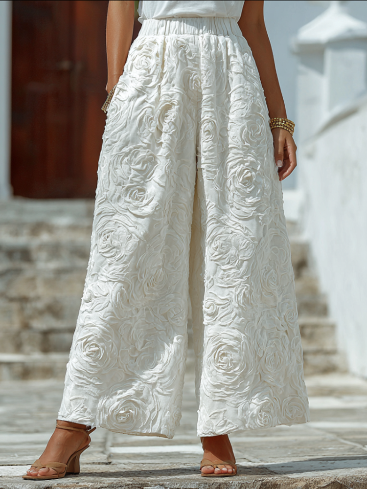 Stretch Ribbed Pants