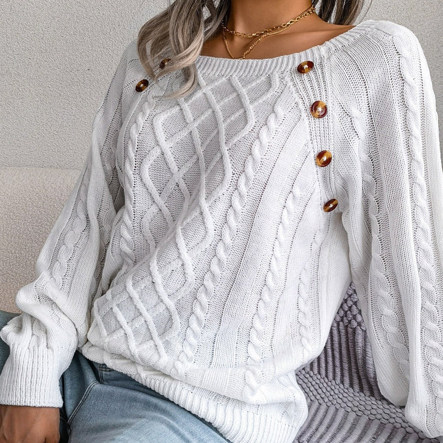 Textured Cropped Sweater
