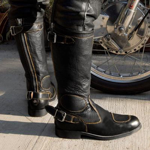 Casual Block-Heel Boots