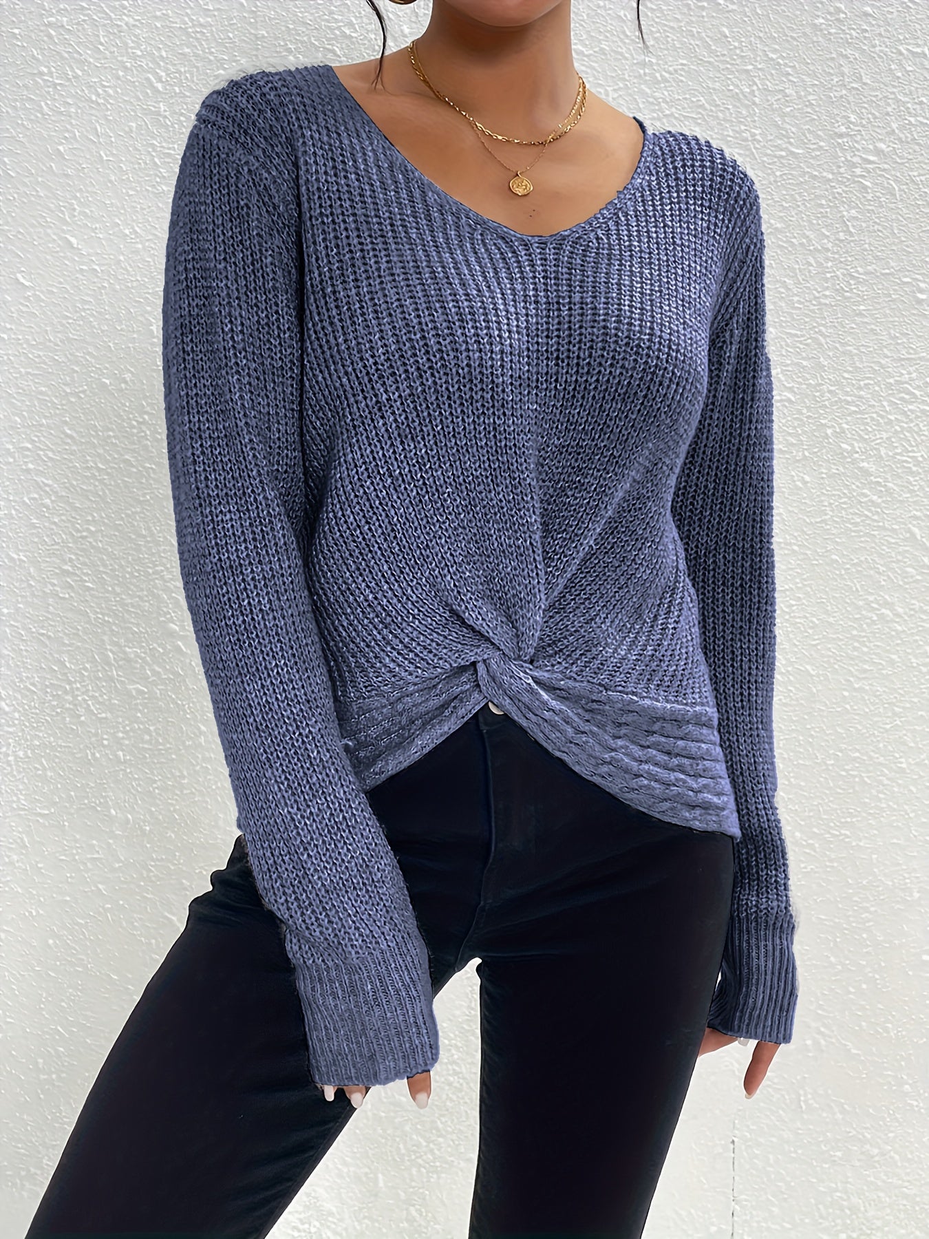 Warm V-Neck Sweater