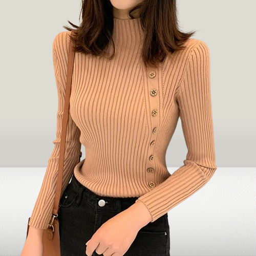 Casual Buttoned Sweater