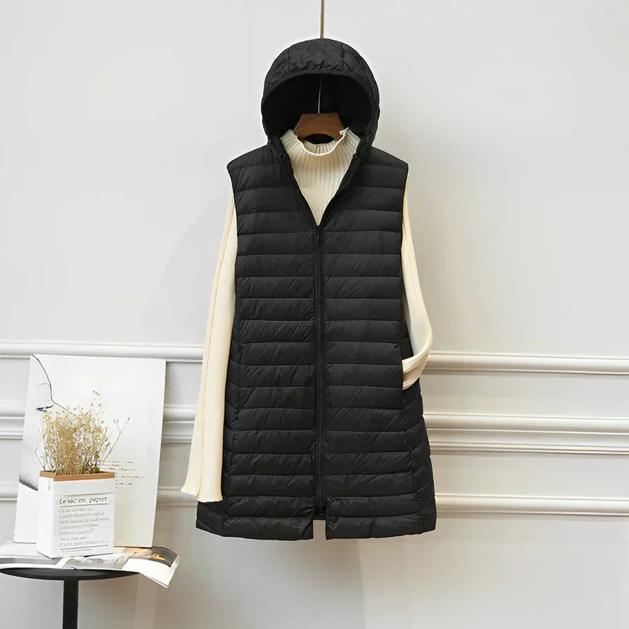 Layered Double-Breasted Coat