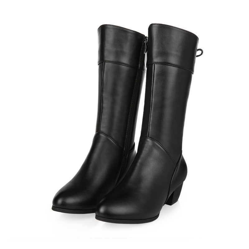 Minimal Faux-Suede Boots