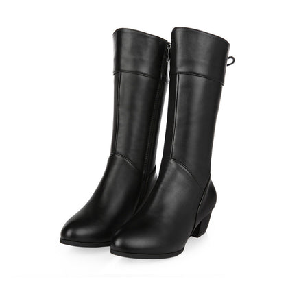 Minimal Faux-Suede Boots