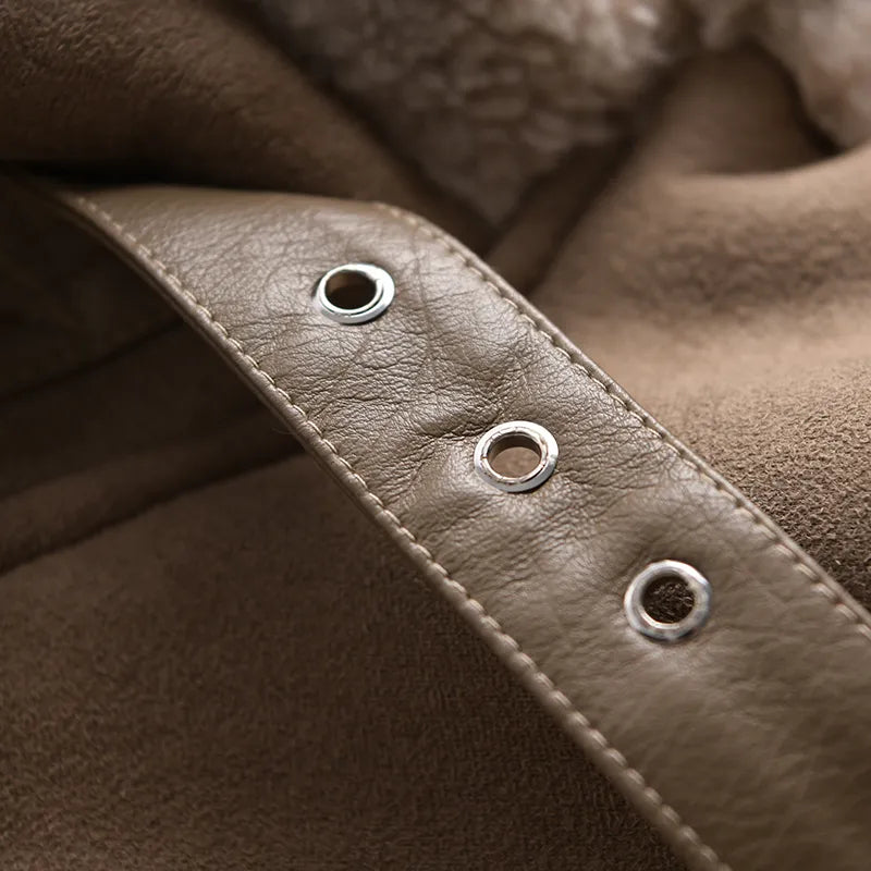 Layered Buttoned Coat