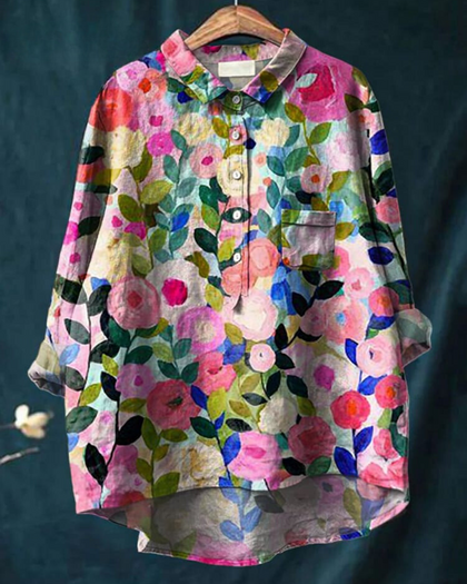 Cottage Swiss-Dot Blouse