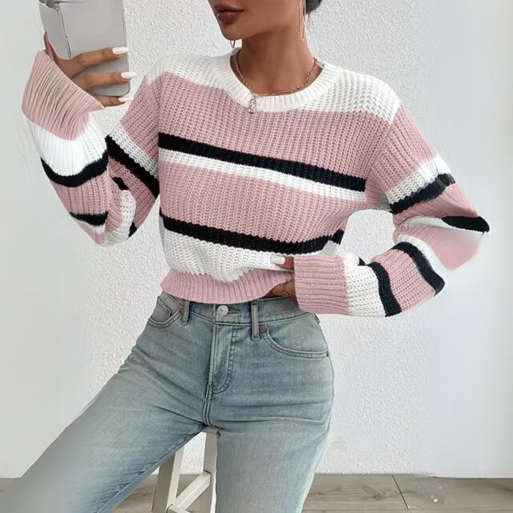 Textured Knit Sweater
