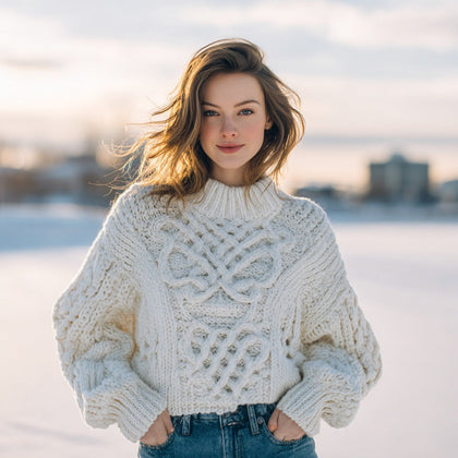 Relaxed Cropped Sweater
