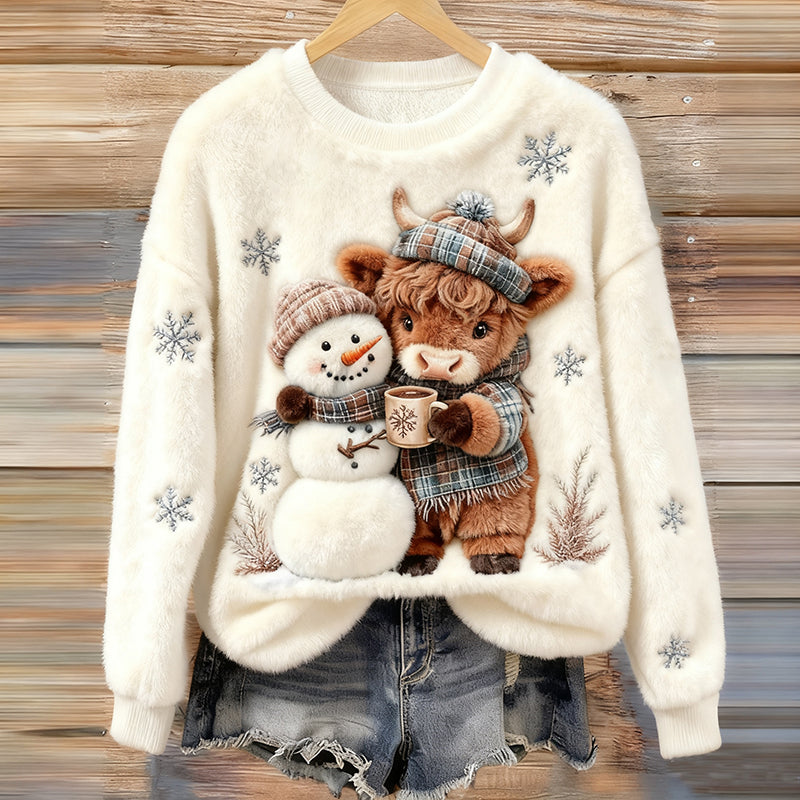 Textured V-Neck Sweater