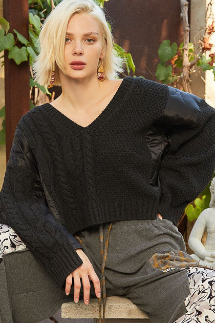 Textured Ribbed Sweater