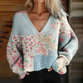 Textured Buttoned Sweater