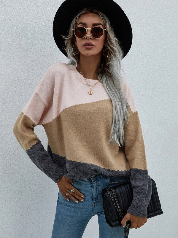 Textured V-Neck Sweater