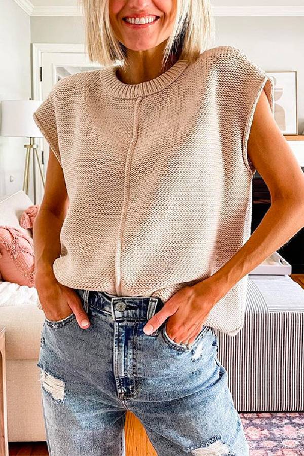 Easy Buttoned Sweater