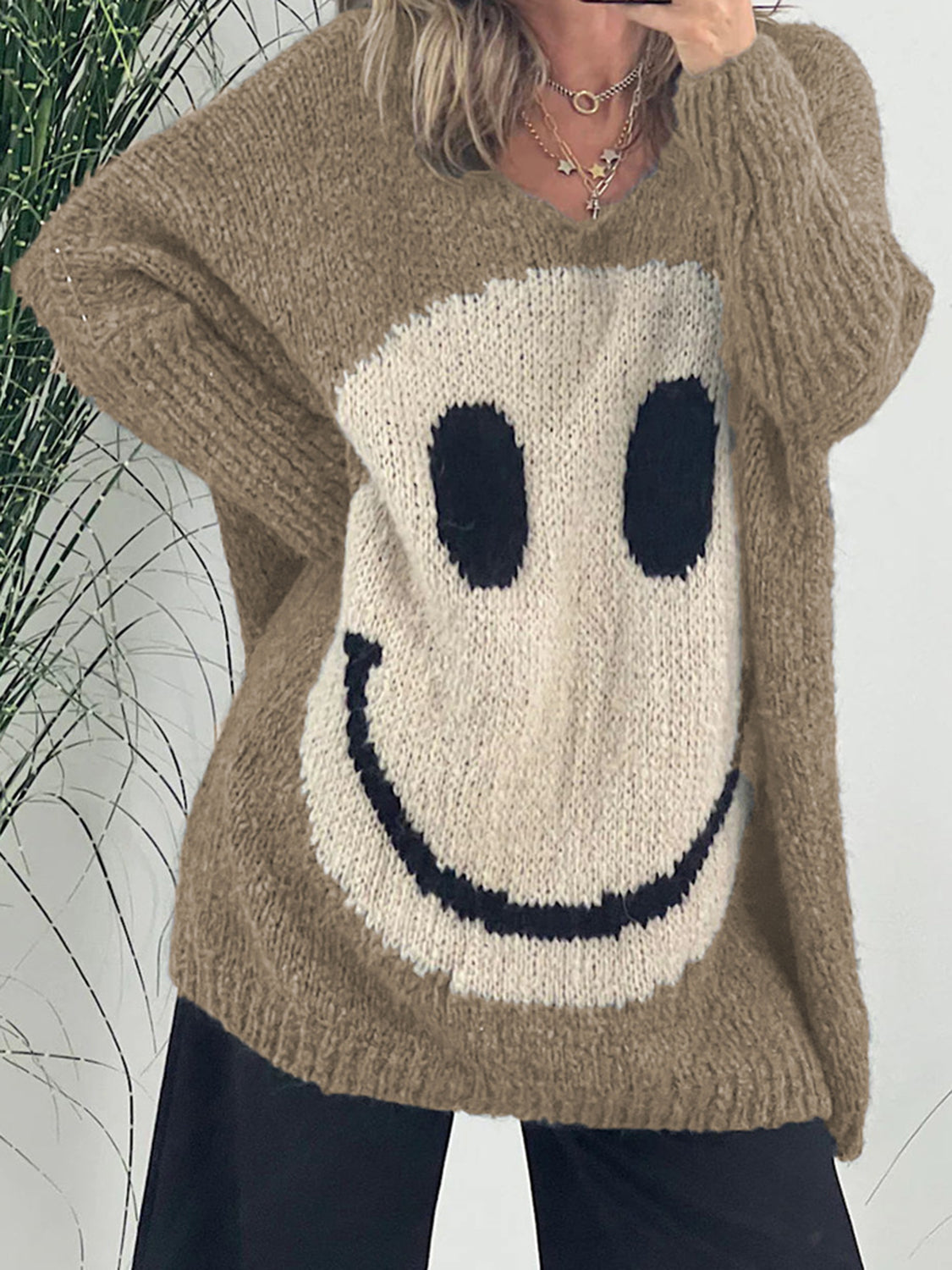Relaxed Buttoned Sweater