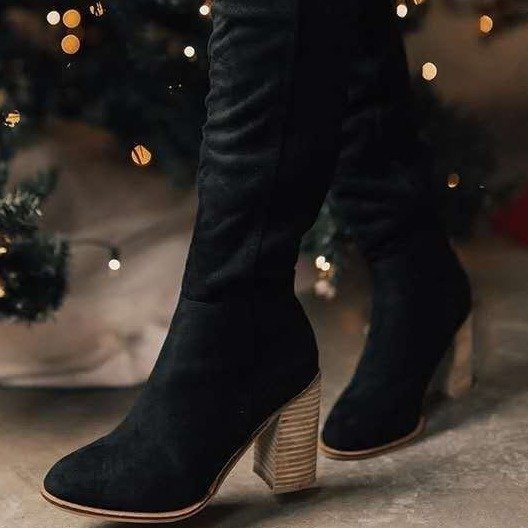 Airy Block-Heel Boots