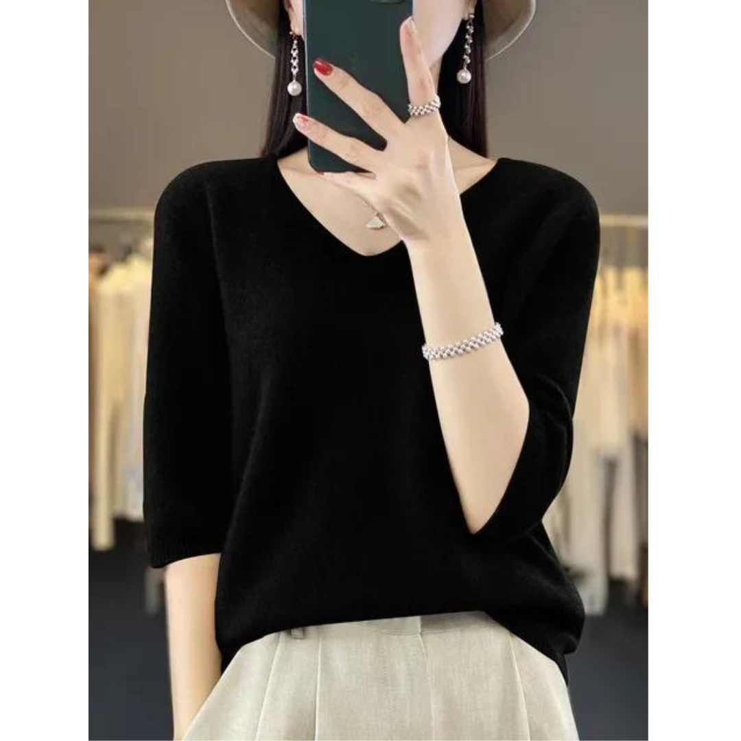 Relaxed Cropped Sweater