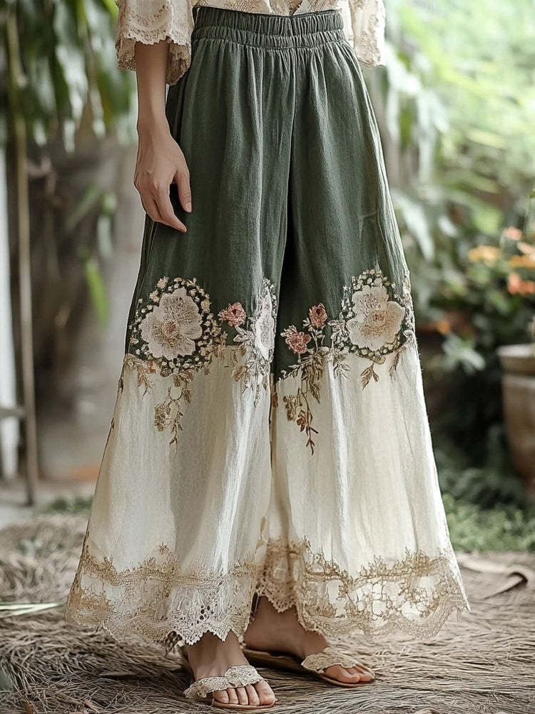 Relaxed Ribbed Pants