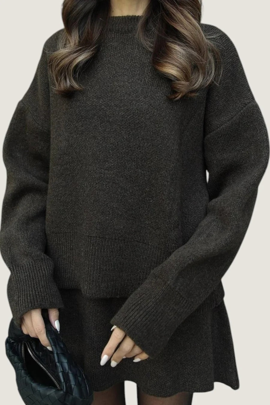 Textured Buttoned Sweater
