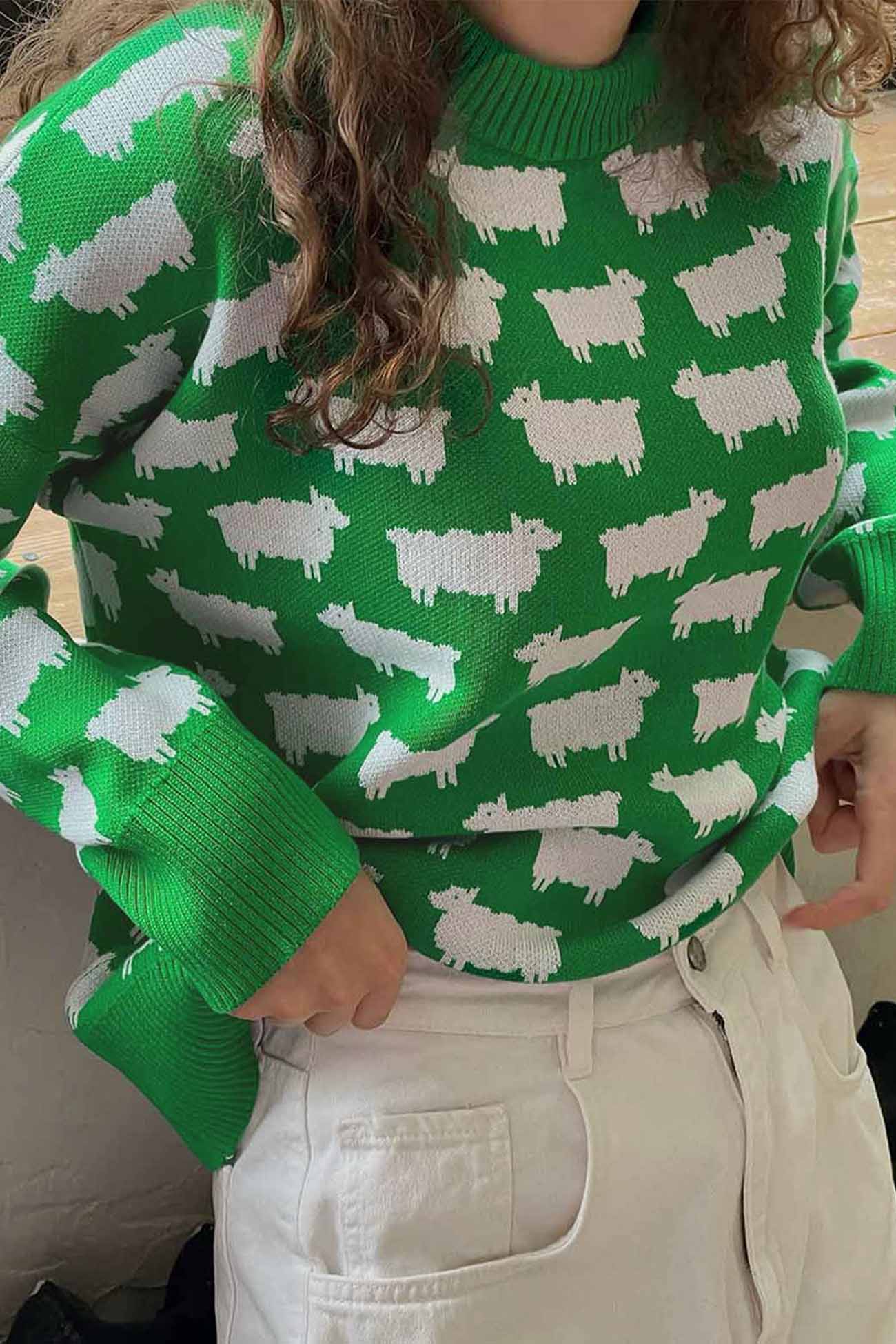 Relaxed Buttoned Sweater