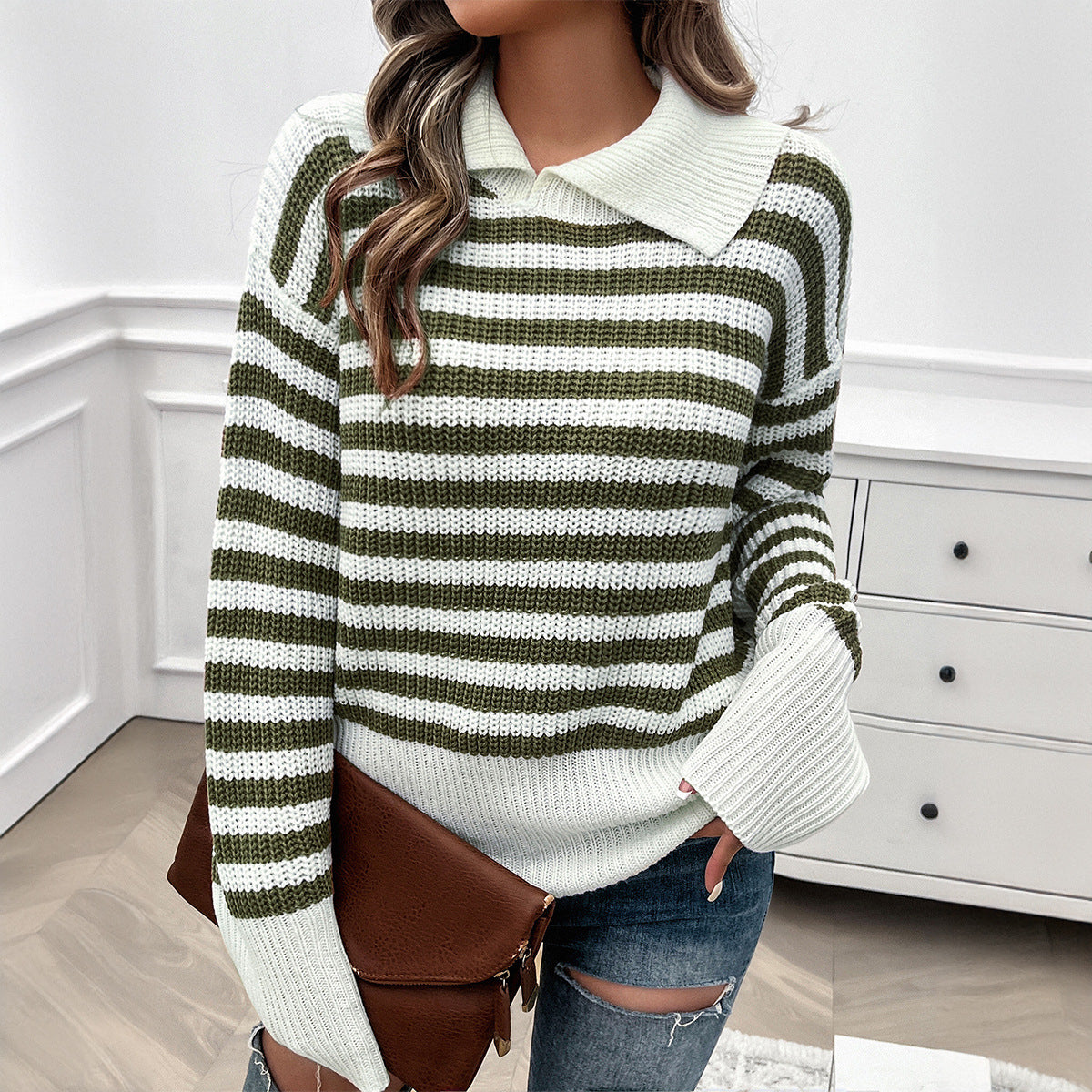 Casual Ribbed Sweater