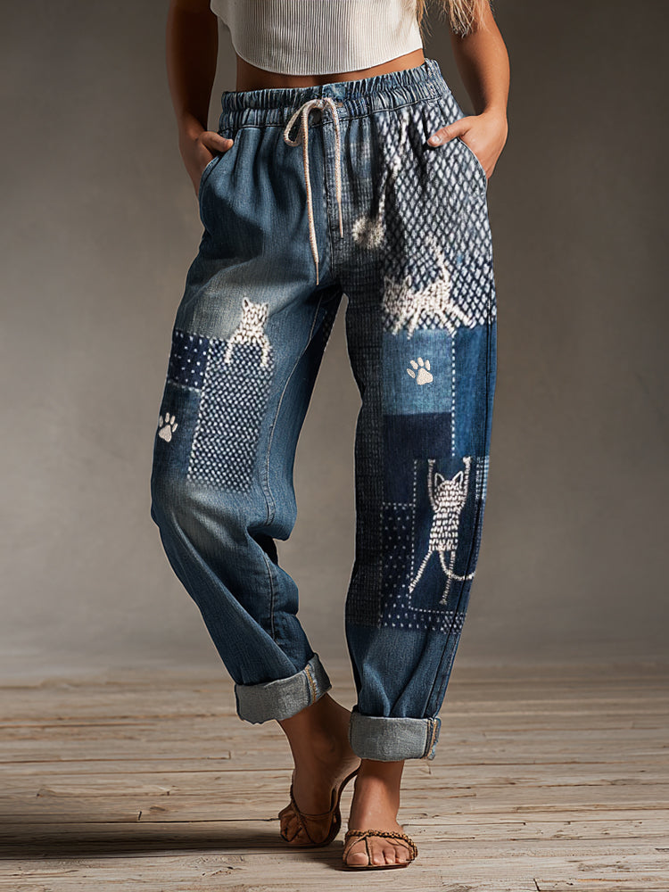 Casual High-Waist Pants