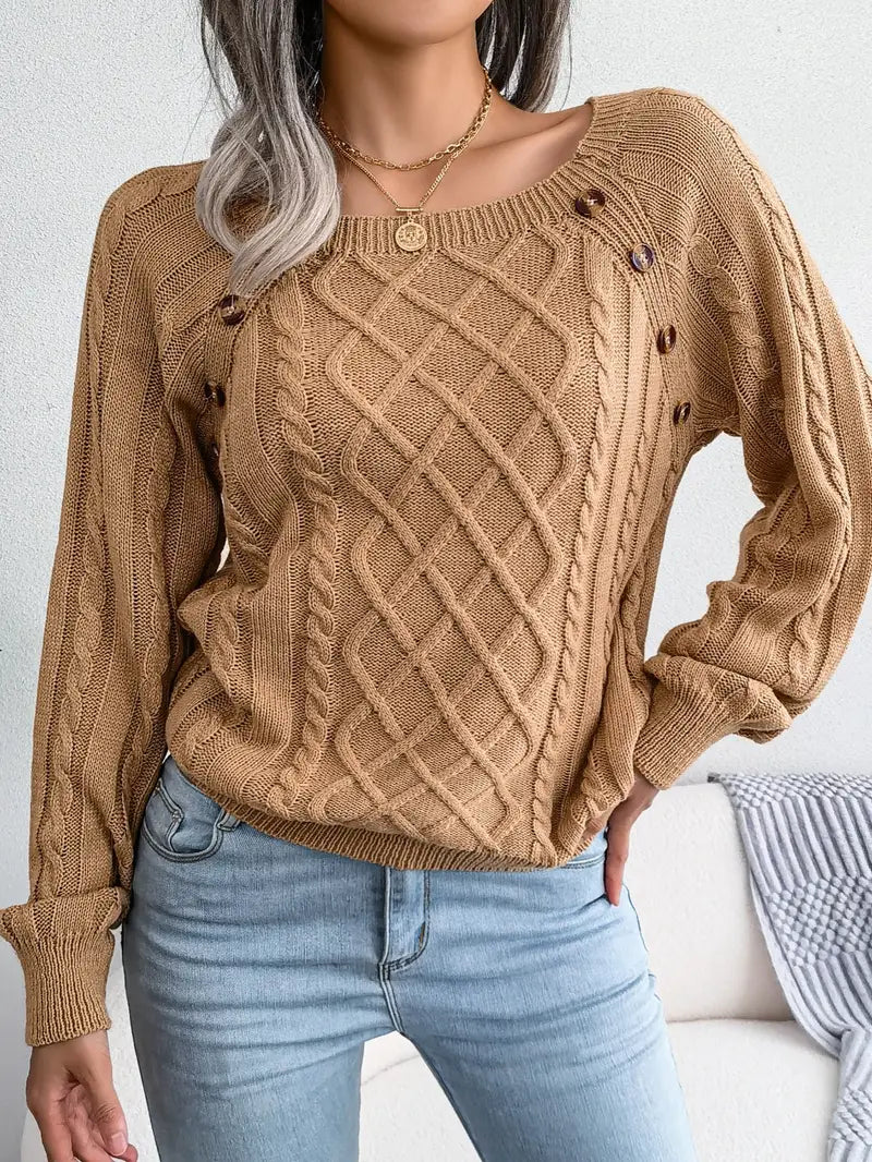 Classic Buttoned Sweater