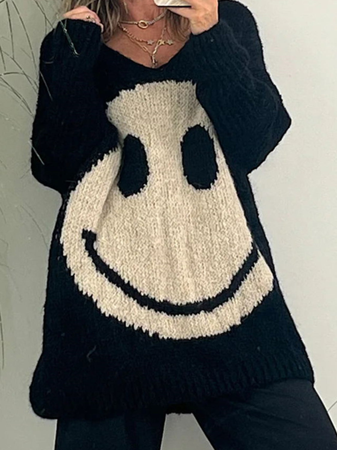 Relaxed Buttoned Sweater