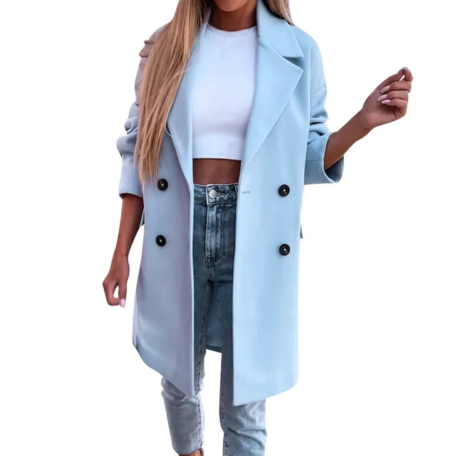 Layered Hooded Coat