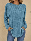 Textured Buttoned Sweater