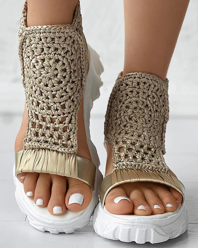 Travel Lace-Up Sandals