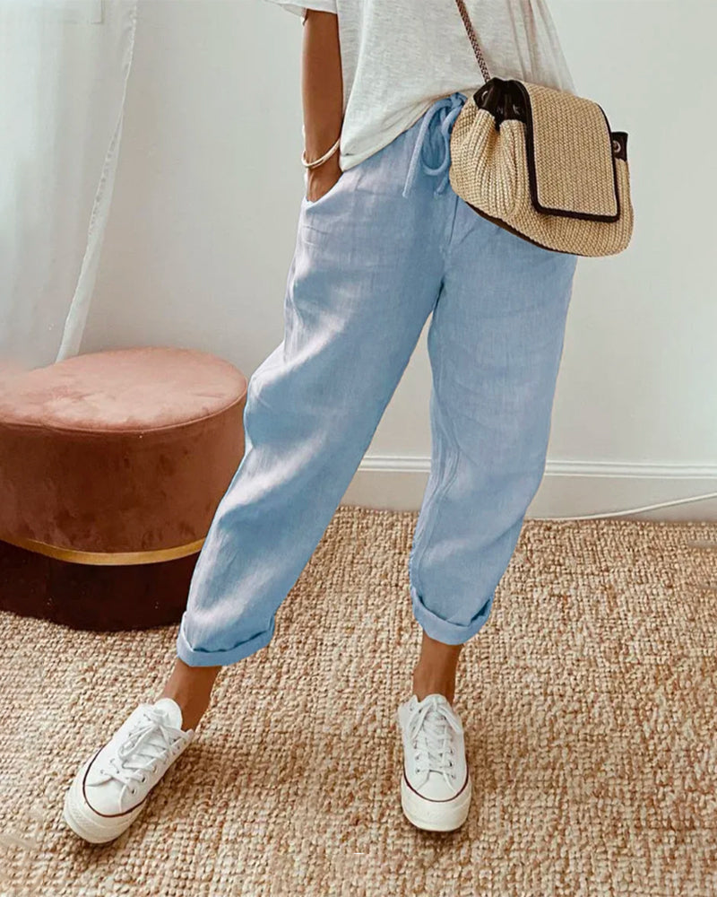 Travel Cropped Pants