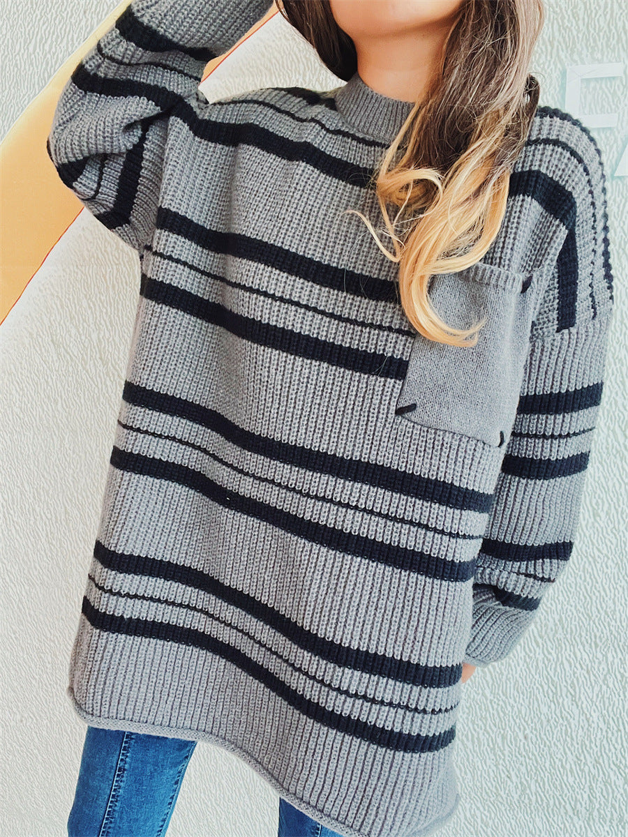 Relaxed Buttoned Sweater