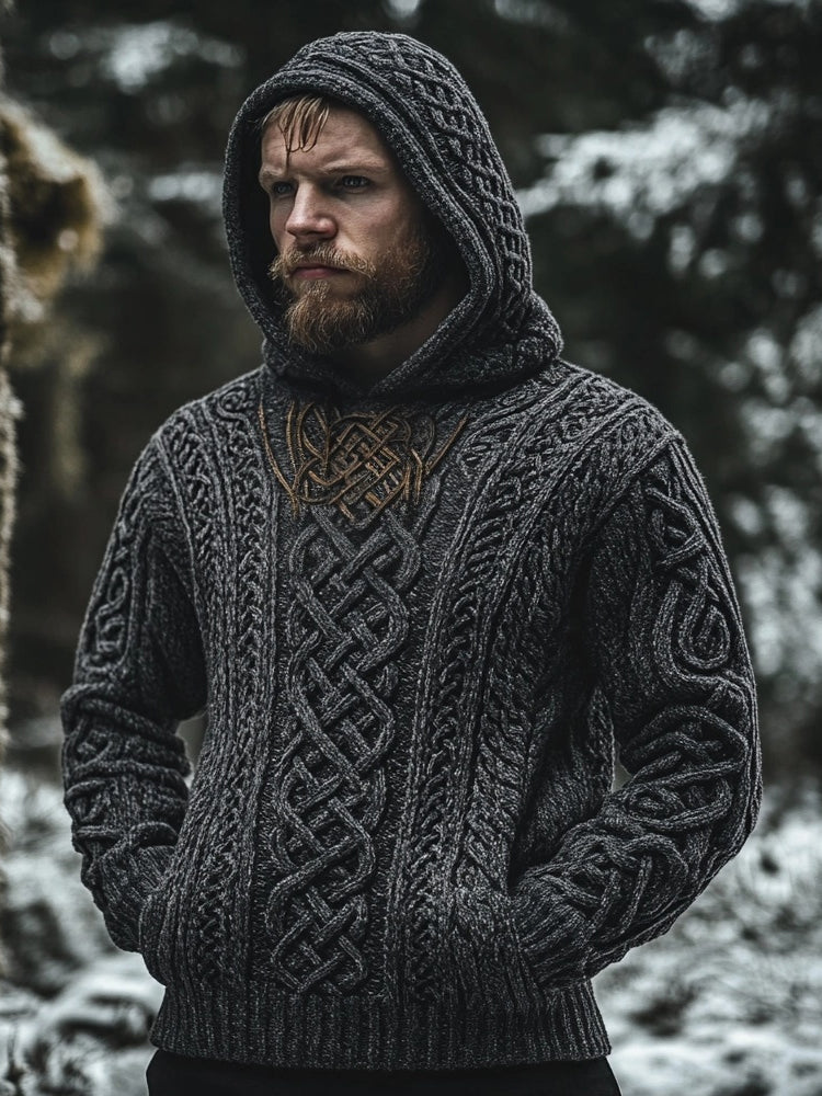 Textured Buttoned Sweater