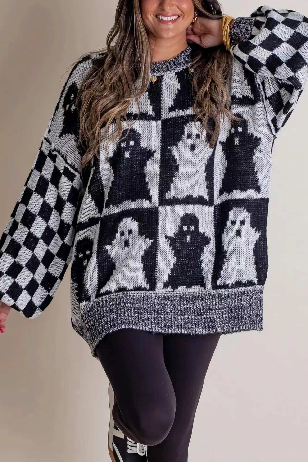 Textured Oversized Sweater