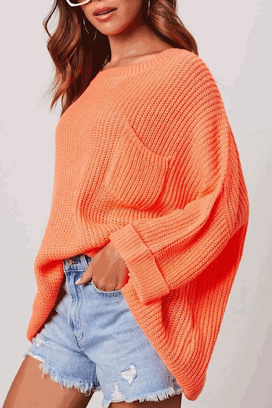 Textured Cropped Sweater